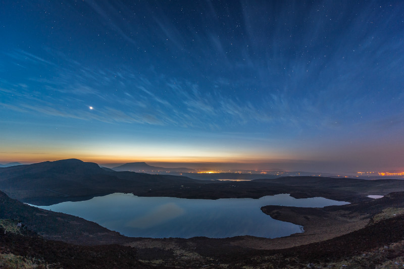 The brightness of Venus - Donegal's Sky at Night