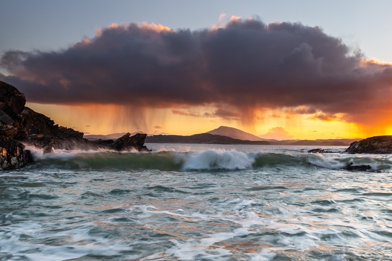 Rain Cloud on Sheephaven Bay - Co. Donegal