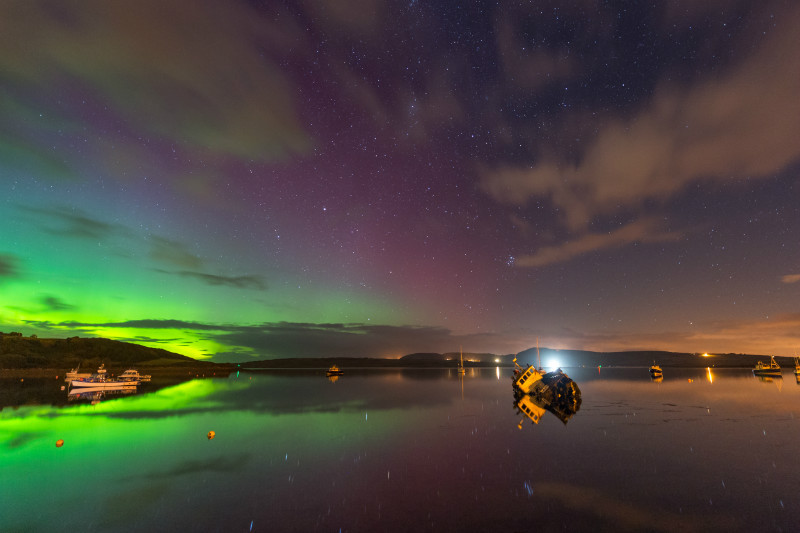 Boat Yard Downings - Donegal's Sky at Night