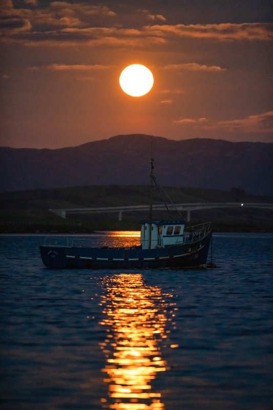 Mevagh Harvest Moonrise - Donegal's Sky at Night