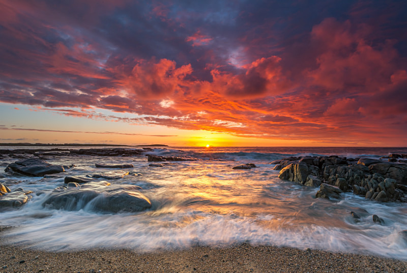 Sky on Fire Ballyhiernan Bay - Co. Donegal