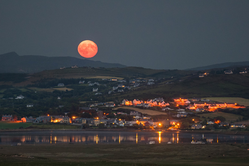 Strawberry Moonrise Carrigart - Co. Donegal