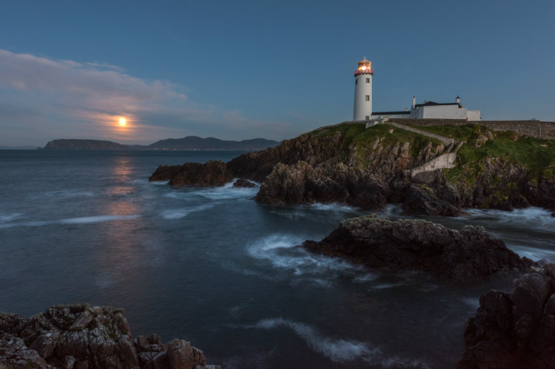 Moonrise Fanad Lighthouse - Co. Donegal