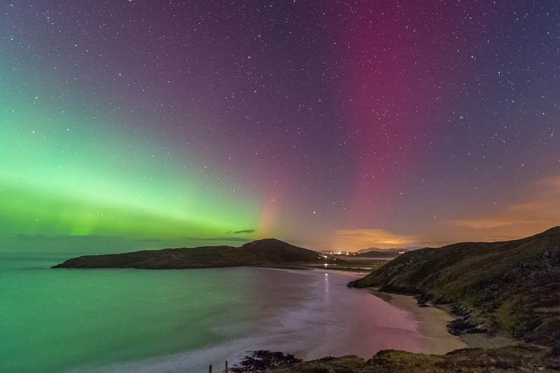 Aurora Borealis Tra na Rossan Bay - Donegal's Sky at Night