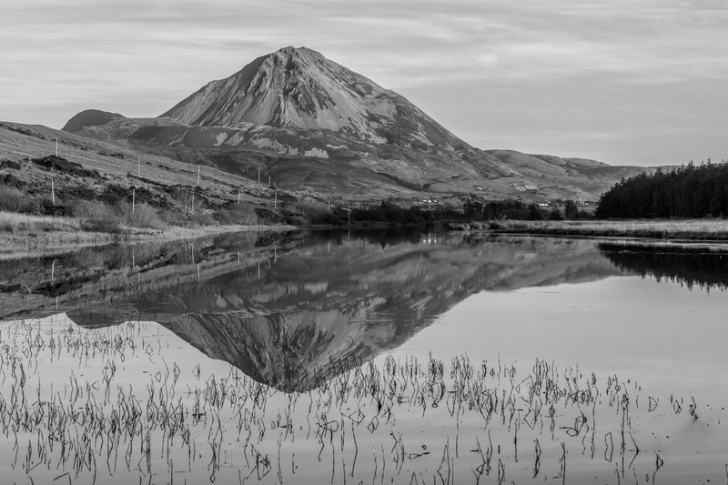 Errigal Reflected - Black & White
