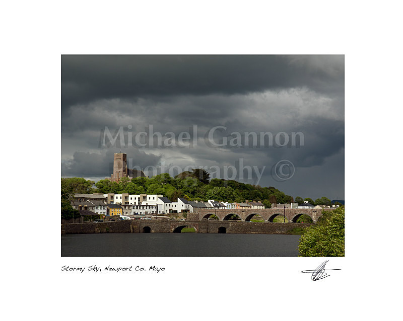 Stormy Sky Newport Co Mayo - Landscape Colour