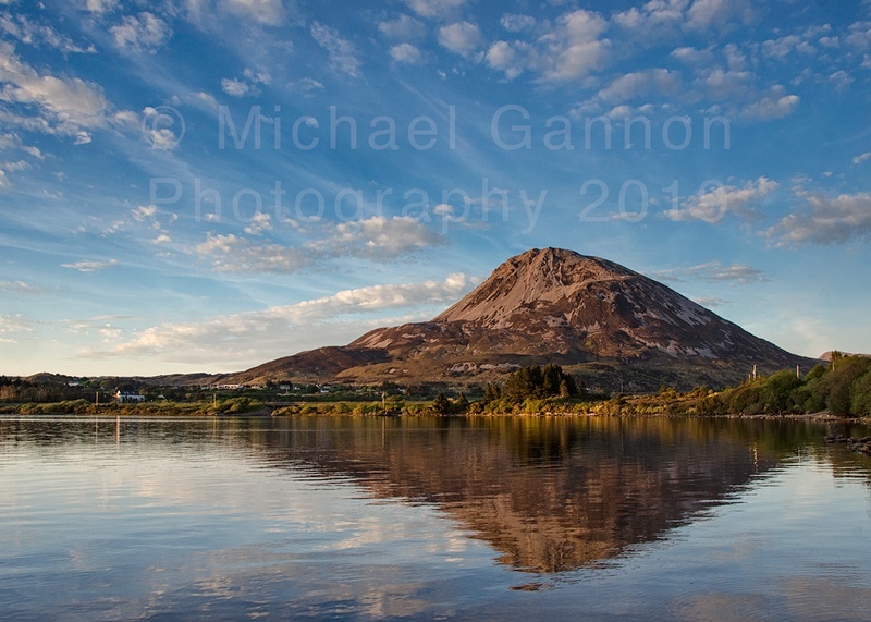 Mount Errigal Reflection in Lough Nacung - Images of Donegal 2019