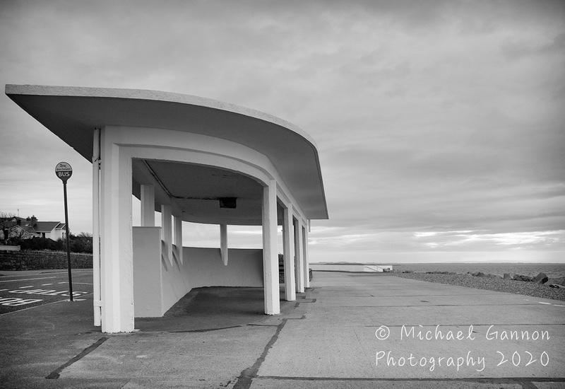 Bus Shelter Salthil - Black and White Images