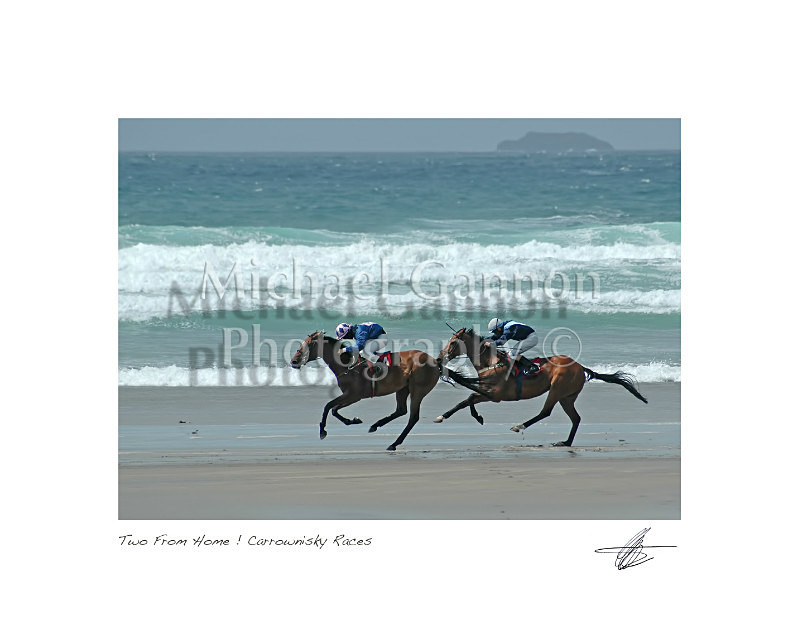 'Two From Home' Carrowniskey Races - Landscape Colour