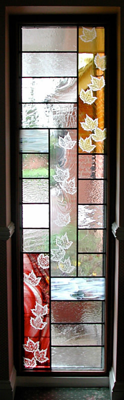 Falling leaves | Carole Gray | Stained glass commission