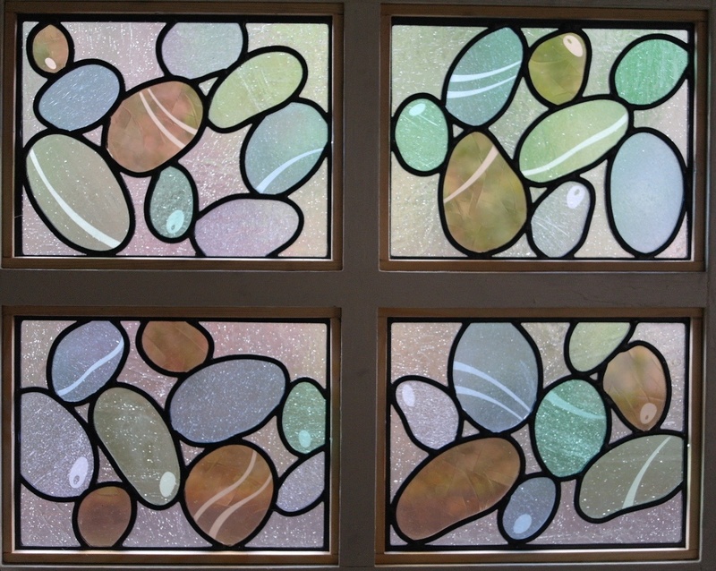 Flints door | Carole Gray | Stained glass commission
