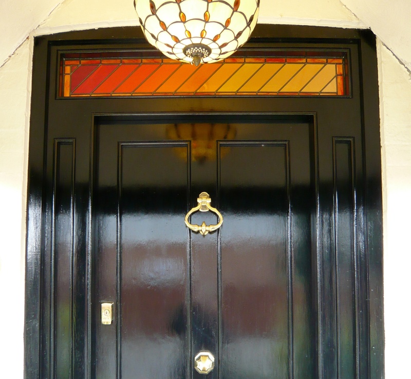 Victorian front door| Carole Gray | Stained glass commission