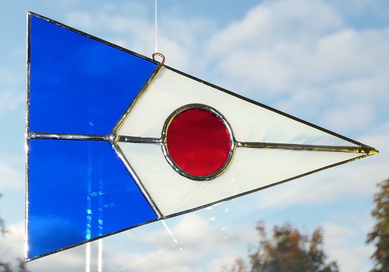 Cruising Association pennant | Carole Gray| Stained glass commission