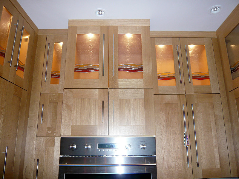 Kitchen cabinets | Carole Gray | Stained glass commission