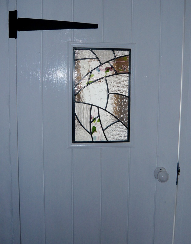 Bathroom door | Carole Gray | Stained glass commission