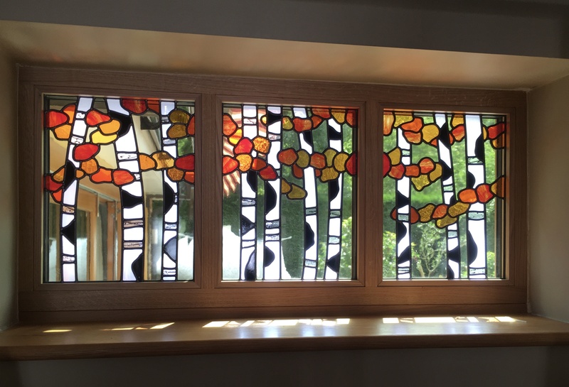Landing windows | Carole Gray | Stained glass commission