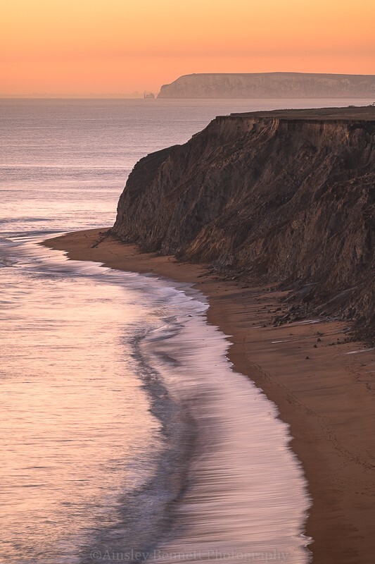 ab642 Evening light at Atherfield Point - Blackgang to Brook