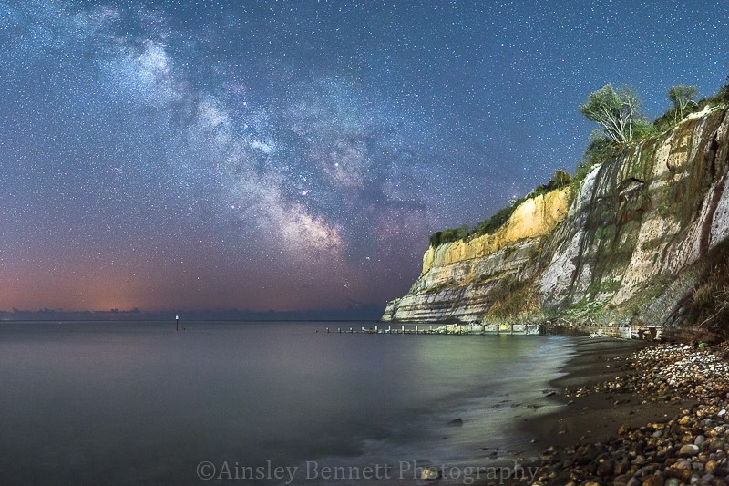 ab379 Shanklin Milky way - The Isle of Wight by night