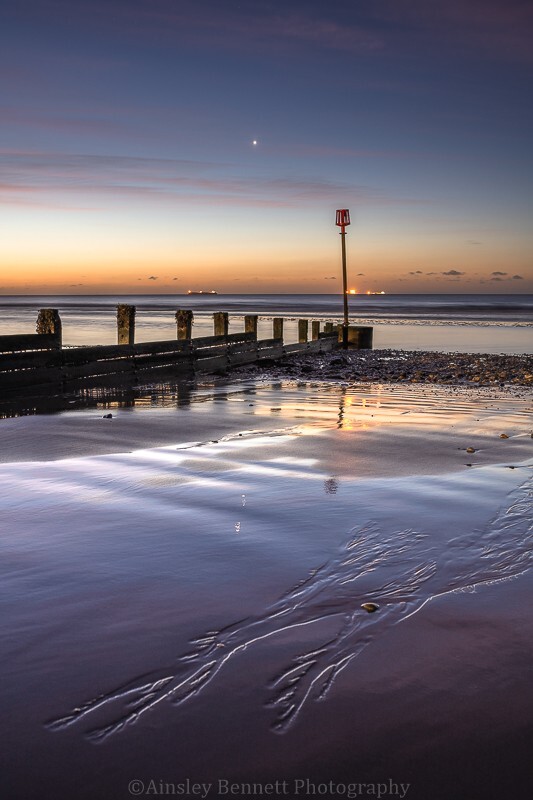 ab644 Twilight Venus at Yaverland beach - Sandown and Shanklin