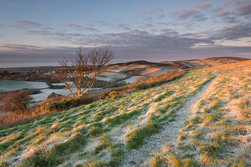 ab111 Brighstone Frosty morning - Blackgang to Brook