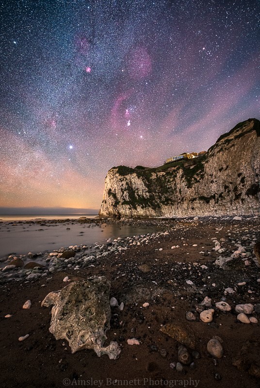 ab591 Winter nights Freshwater bay - Compton and Freshwater