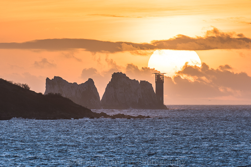 ab317 Needles winter sunset - The Needles and Alum Bay