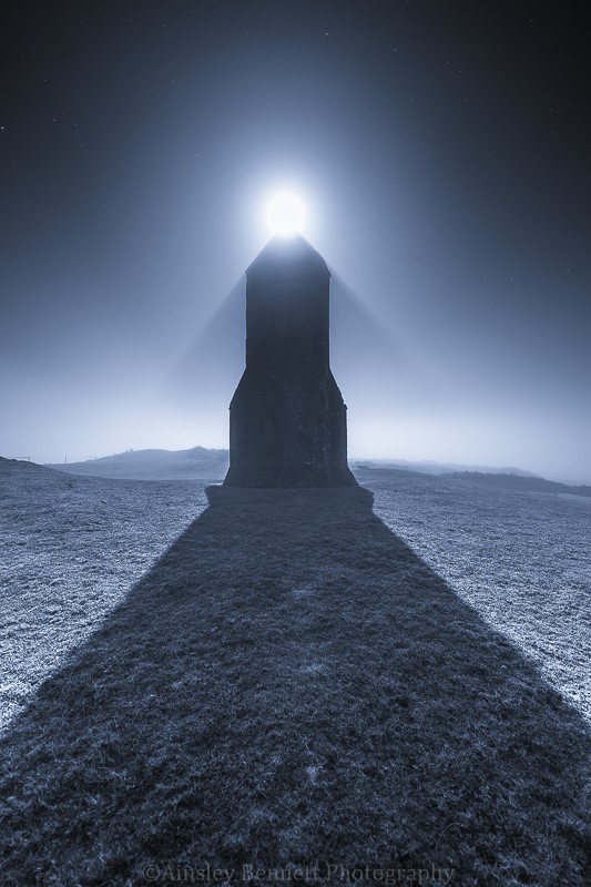 ab547 The Pepperpot - The Isle of Wight by night