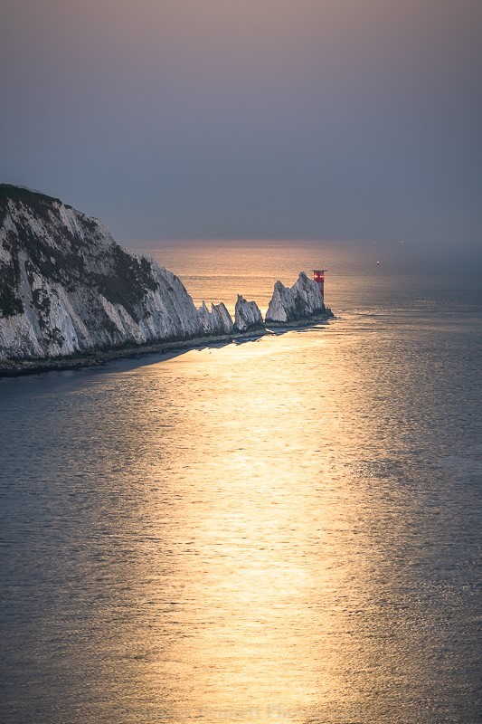 ab555The Needles bathed in Moonlight - The Needles and Alum Bay