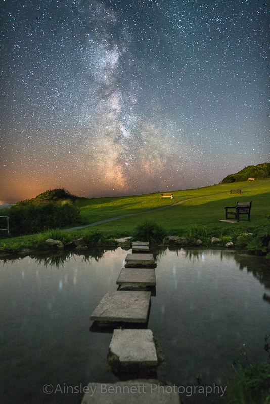 ab295 Flowers Brook Pond - The Isle of Wight by night
