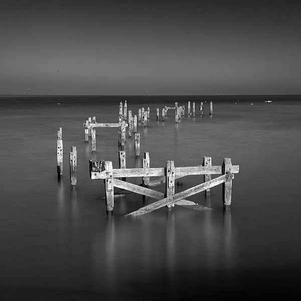 Swanage Old Pier 3849 bw - Best of 2019 - Spring, Summer
