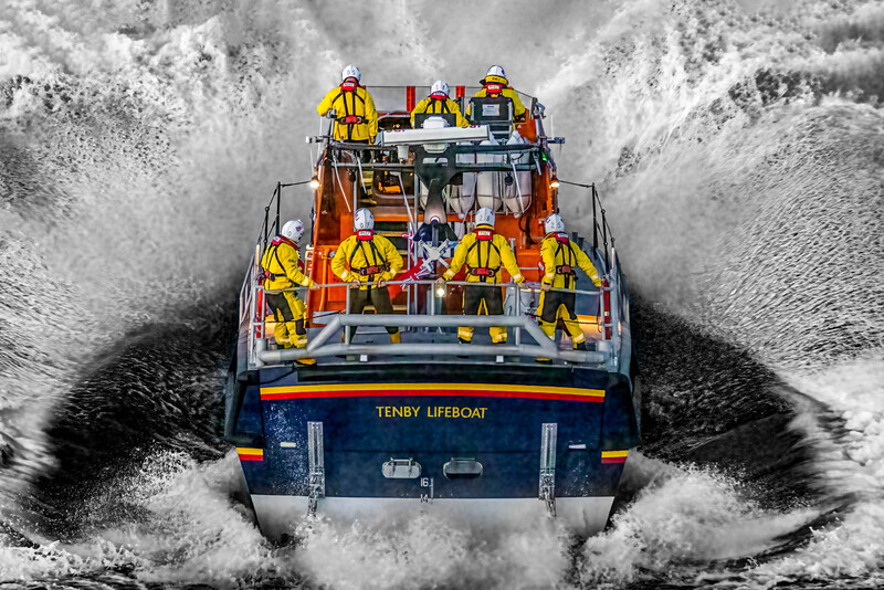 Dave Bolton-Bronze Medal-Prints-tenby Lifeboat mayday call - 2nd Open