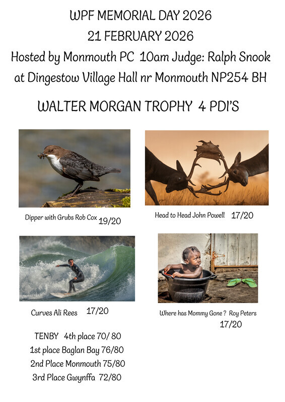 2026 Walter Morgan Memorial - WPF Walter Morgan Trophy