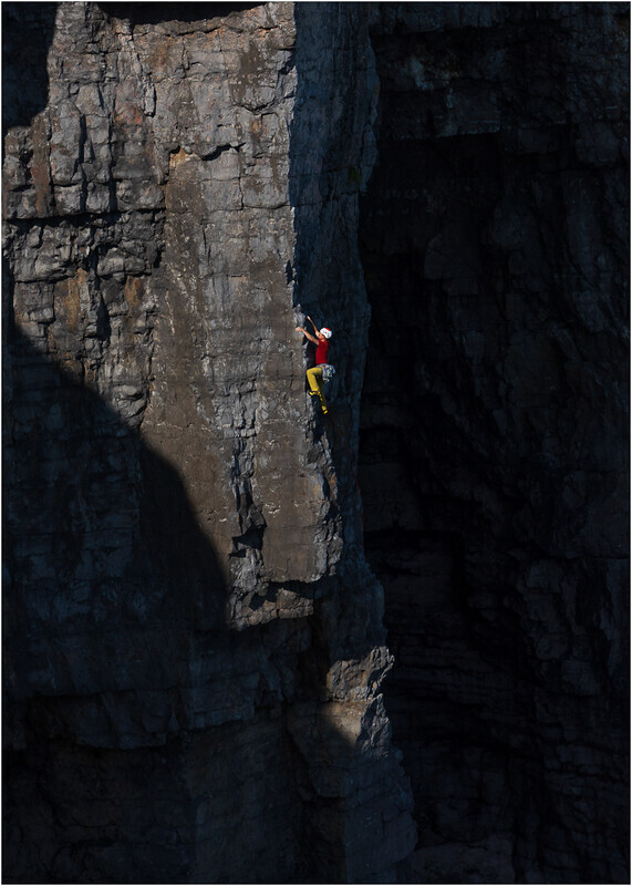 Digital - Bronze - Steve Howells - The climber on Arettica - 1st Open
