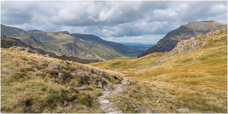 3rd= Print-The Golden Route To The Glyders-Al Rees - Landscape