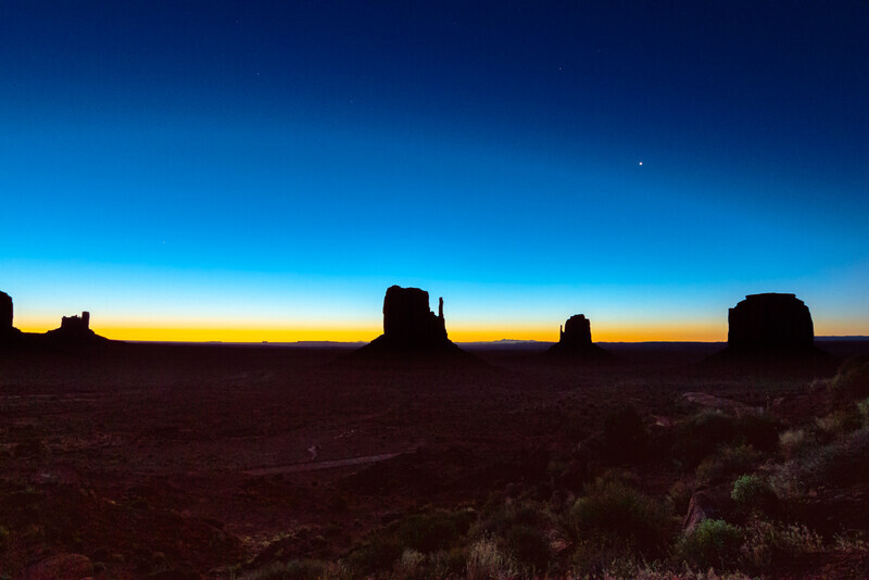 Silver-Digital-Francis White-Early morning in Monument Valley - Mike Rowe Memorial