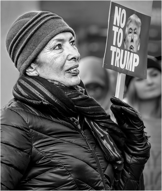1st Print-No To Trump-Gill MacKay - Mono