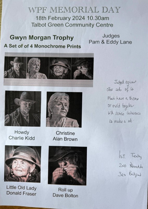 2024 Gwyn Morgan Memorial  - WPF Gwyn Morgan Trophy