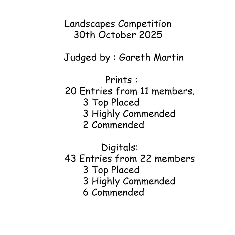 Result summary Landscape - Landscape