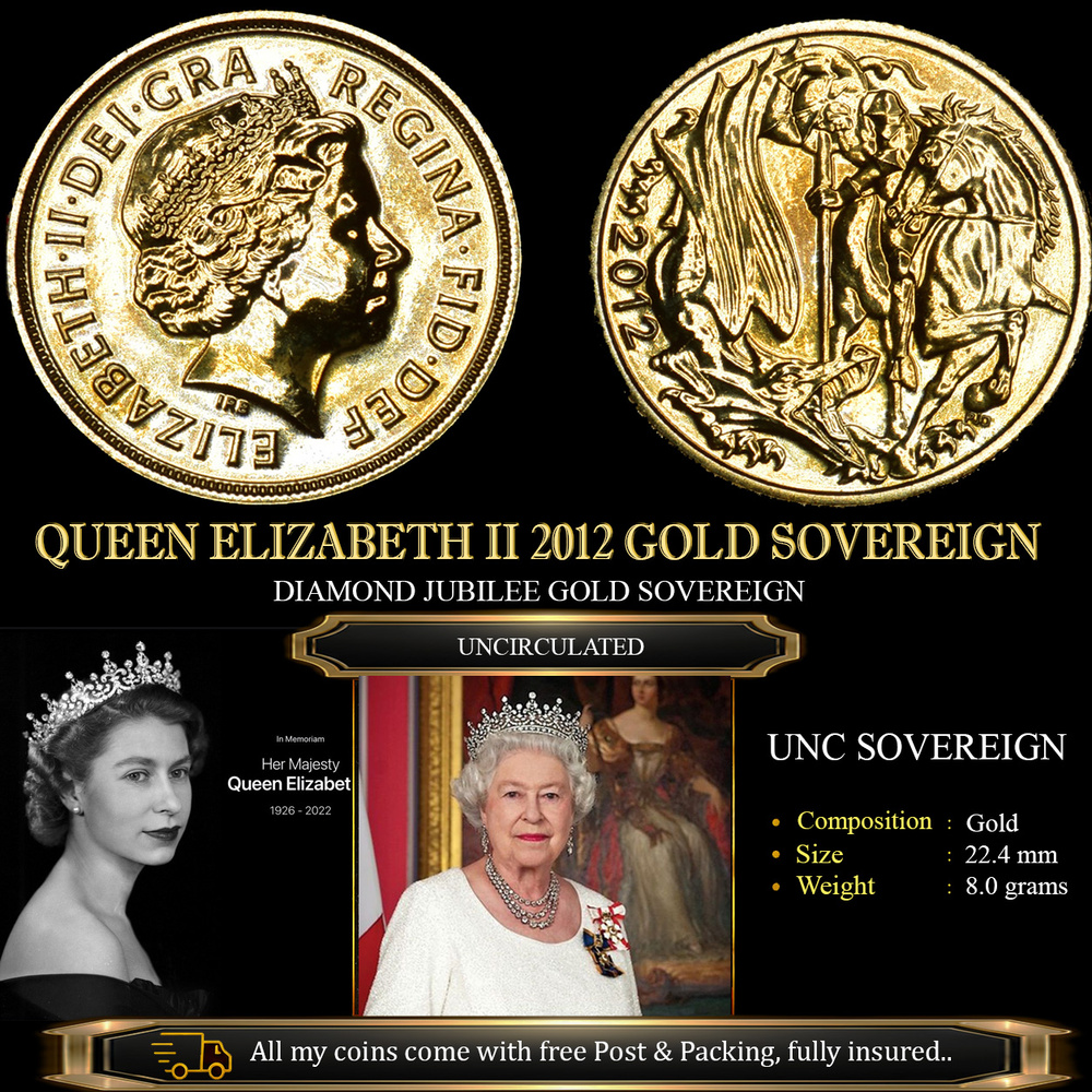 QUEEN ELIZABETH II 2012 GOLD SOVEREIGN