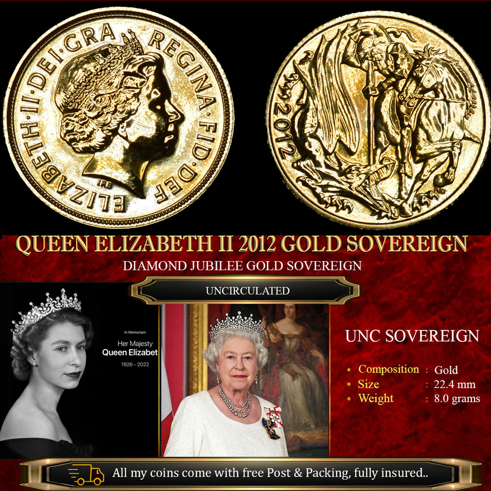 QUEEN ELIZABETH II 2012 GOLD SOVEREIGN