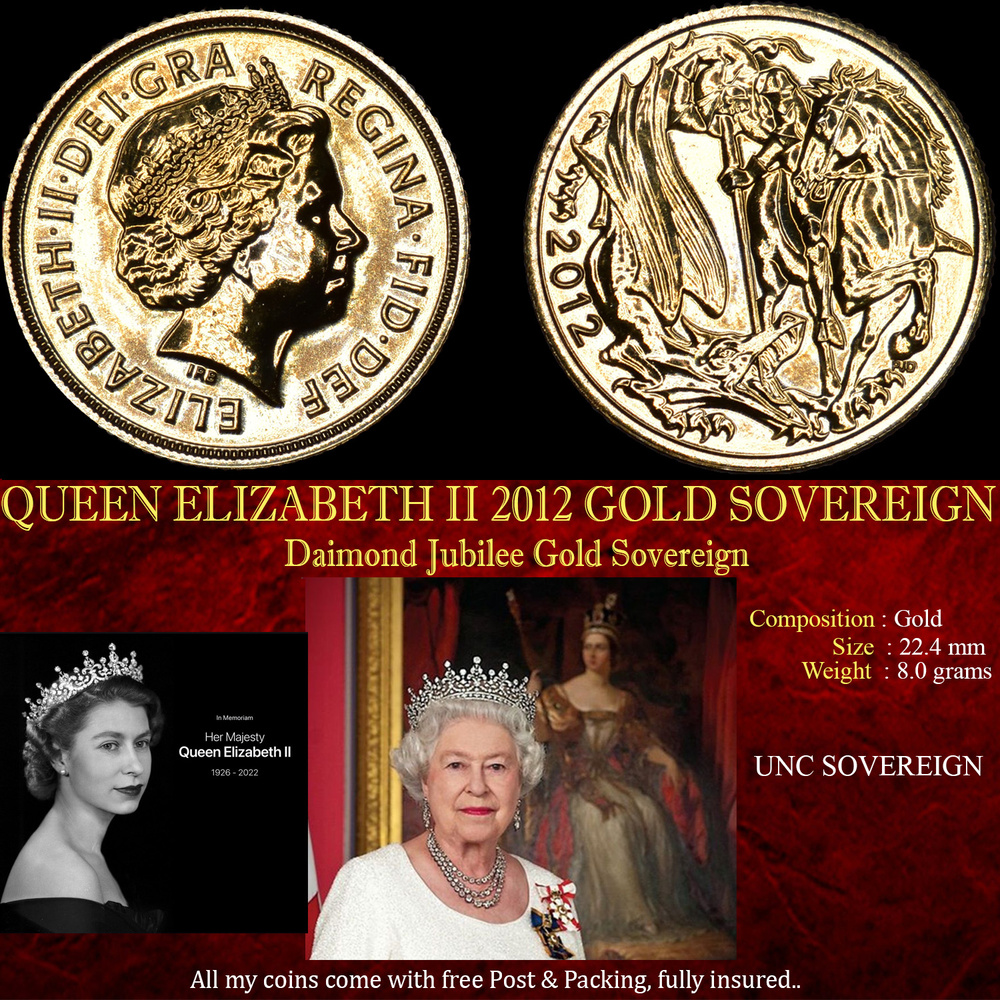QUEEN ELIZABETH II 2012 GOLD SOVEREIGN