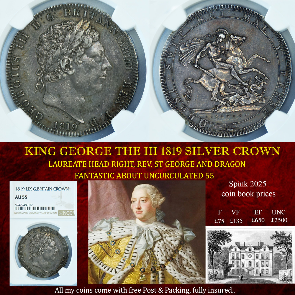 KING GEORGE THE III 1819 CROWN