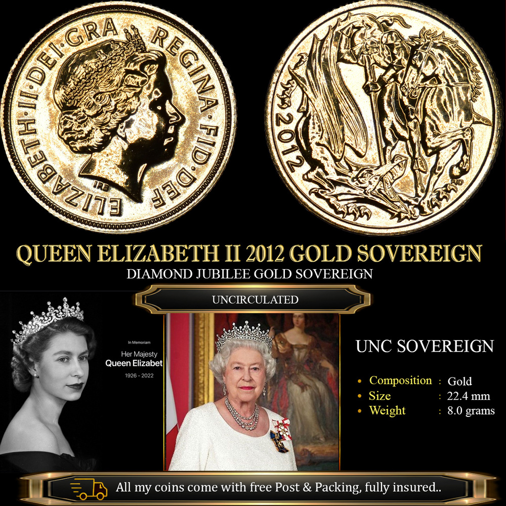 QUEEN ELIZABETH II 2012 GOLD SOVEREIGN