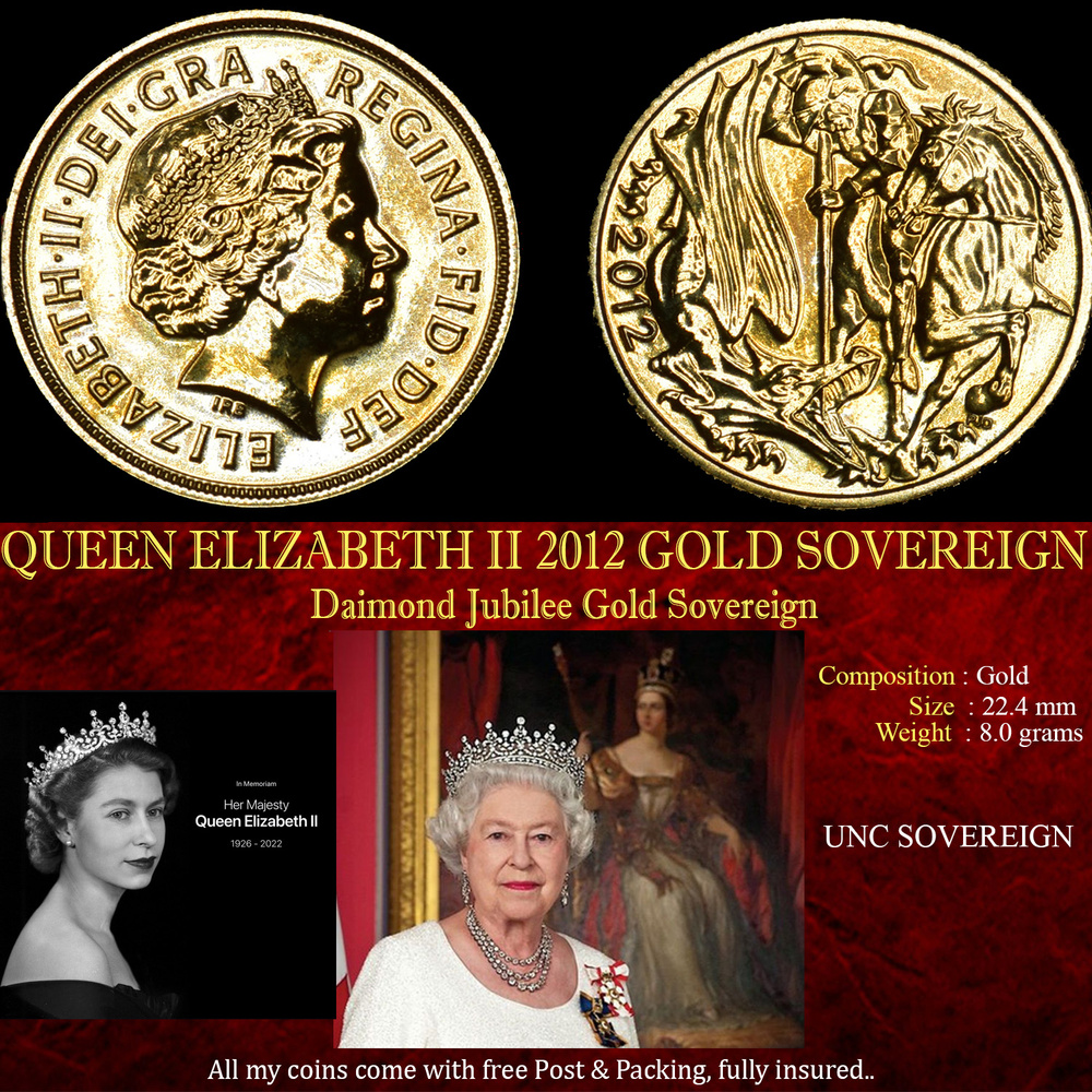 QUEEN ELIZABETH II 2012 GOLD SOVEREIGN