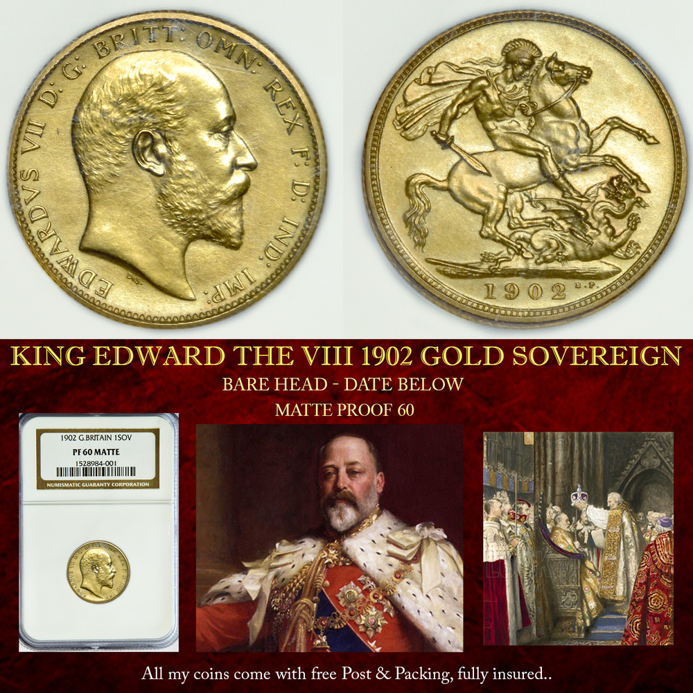 KING EDWARD VII 1902 GOLD SOVEREIGN