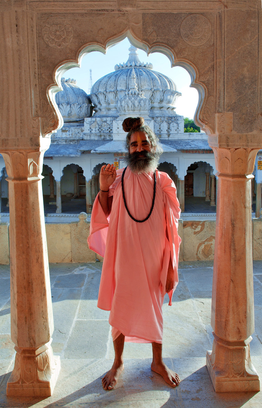 Priest at Ram Dwara Temple - Shahpura - India