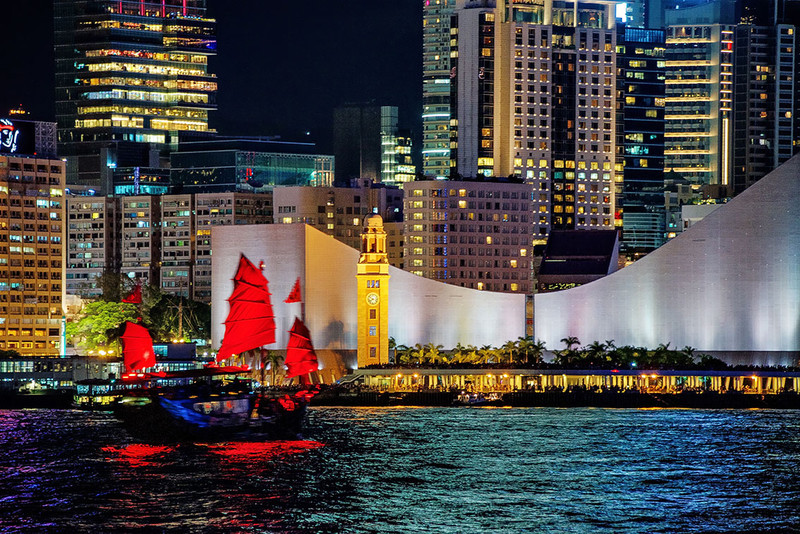 The Aqua Luna off Tsim Sha Tsui - DSC_5338 - Hong Kong with the Aqua Luna Junk