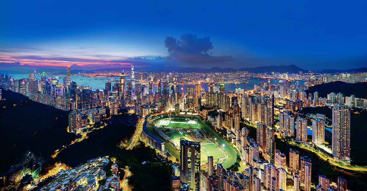 KMPAN-41 From the Summit at night - 2014 - Panoramas of Hong Kong - comtemporary