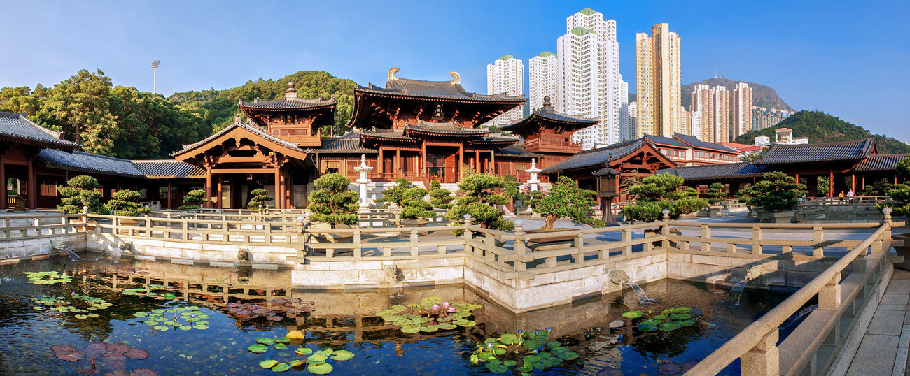 KMPAN-100 Chi Lin Nunnery - Panoramas of Hong Kong - comtemporary