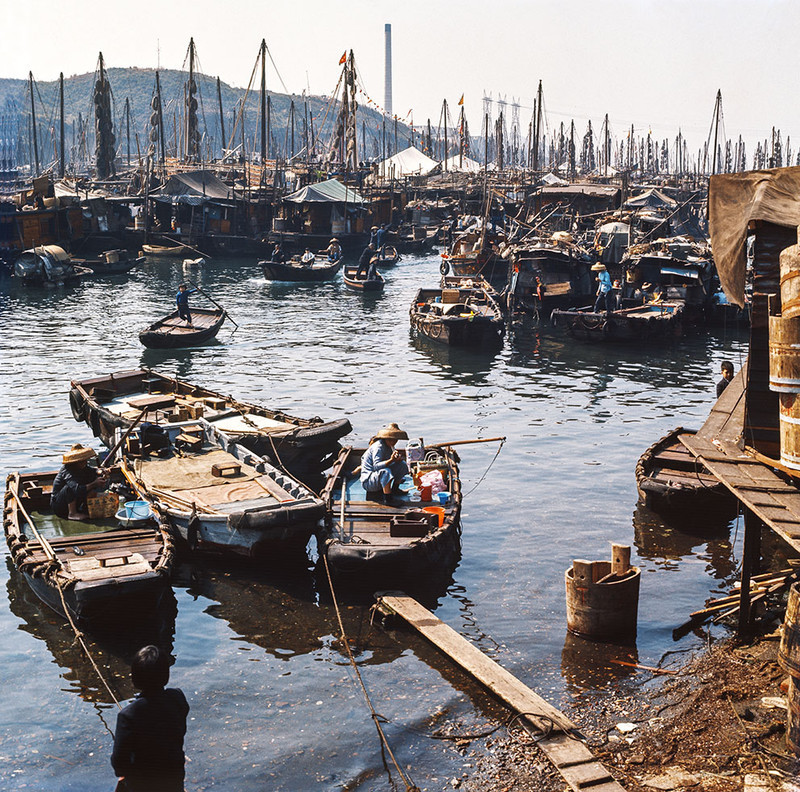 KM-185 Aberdeen  sampans - 1973 - Junks, Sampans & Fishing in the 1970s & 80s
